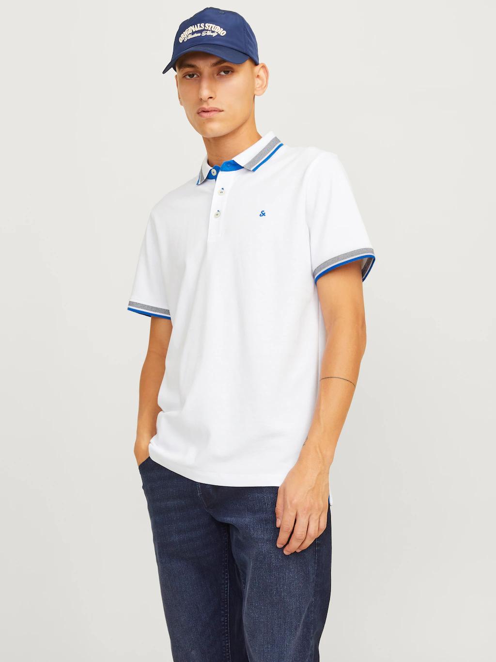 Jack & Jones Poloshirt "JJEPAULOS POLO SS NOOS", mit Logo Stickerei günstig online kaufen