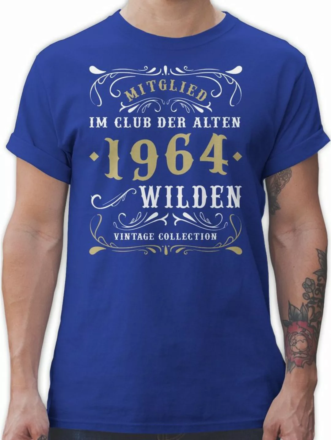 Shirtracer T-Shirt Mitglied im Club der alten Wilden 1964 60. Geburtstag günstig online kaufen