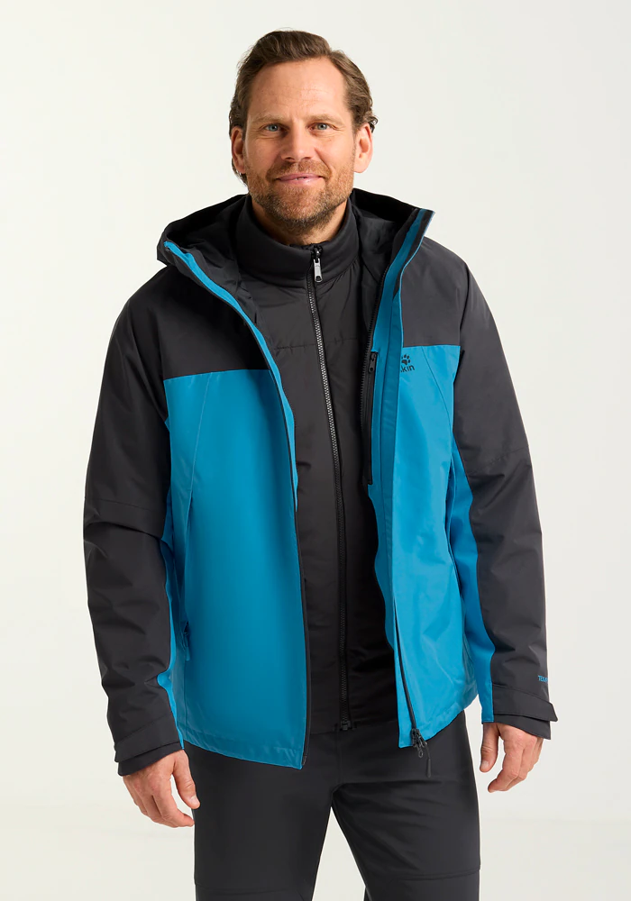 Jack Wolfskin 3-in-1-Funktionsjacke "WILD PLACES 3IN1 JKT M", mit Kapuze günstig online kaufen