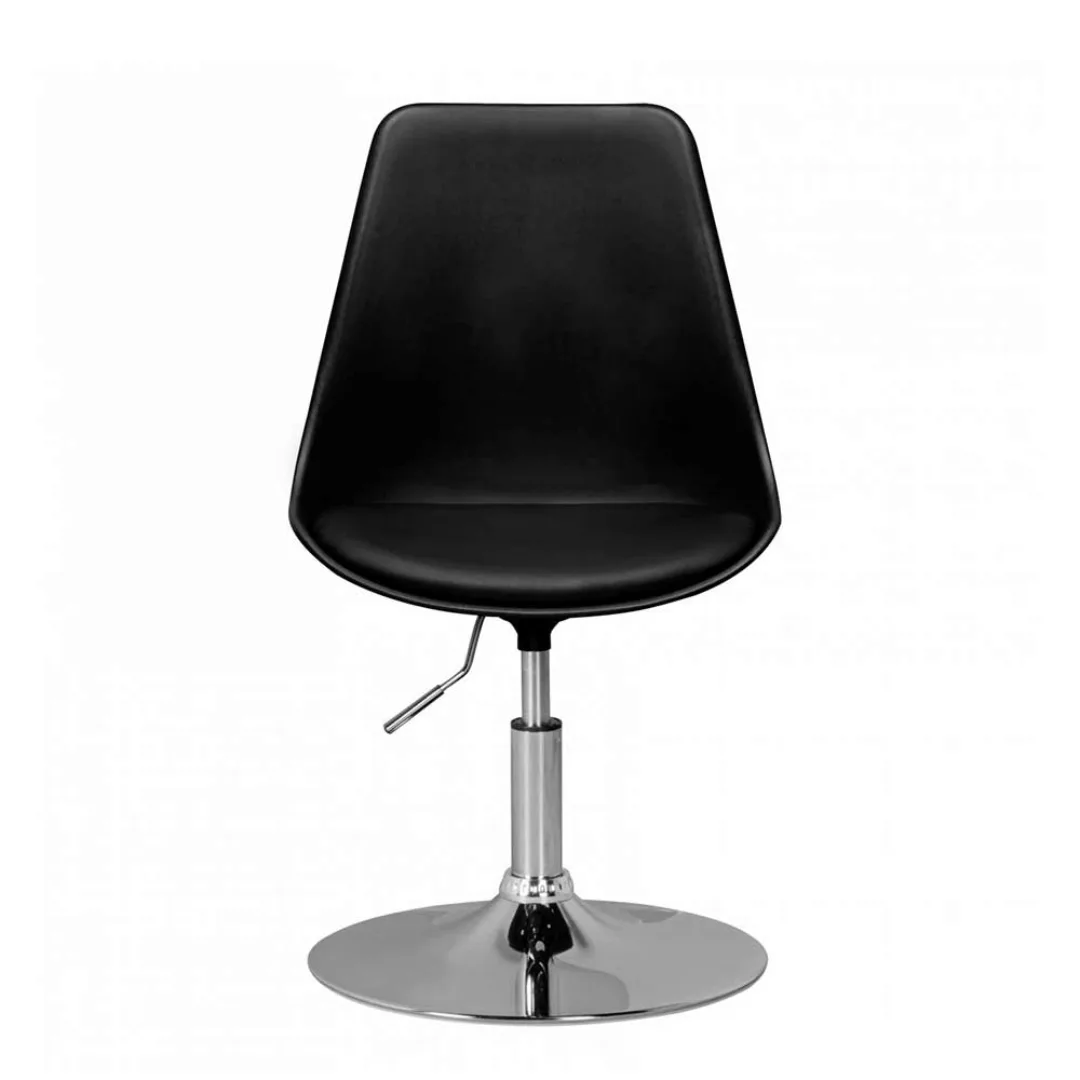 Retro Schreibtischstuhl mit Schalensitz höhenverstellbar günstig online kaufen