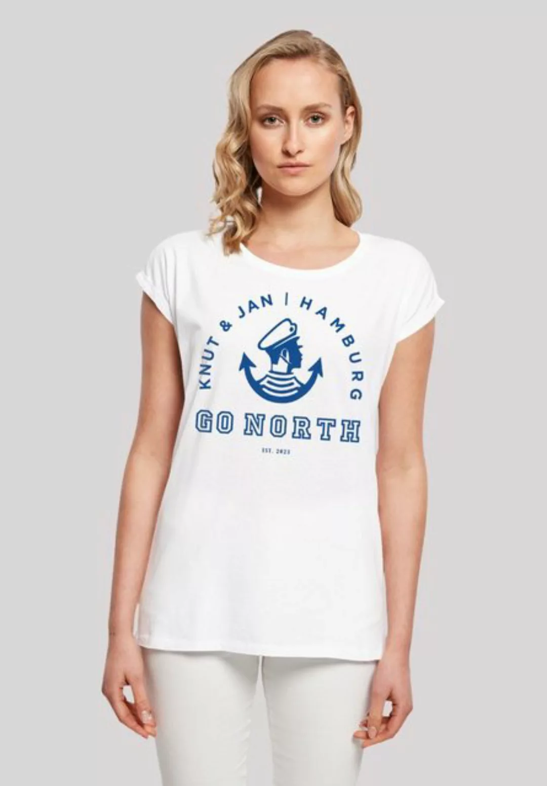 F4NT4STIC T-Shirt "Go North Knut & Jan Hamburg Logo Knut & Jan Hamburg", Pr günstig online kaufen