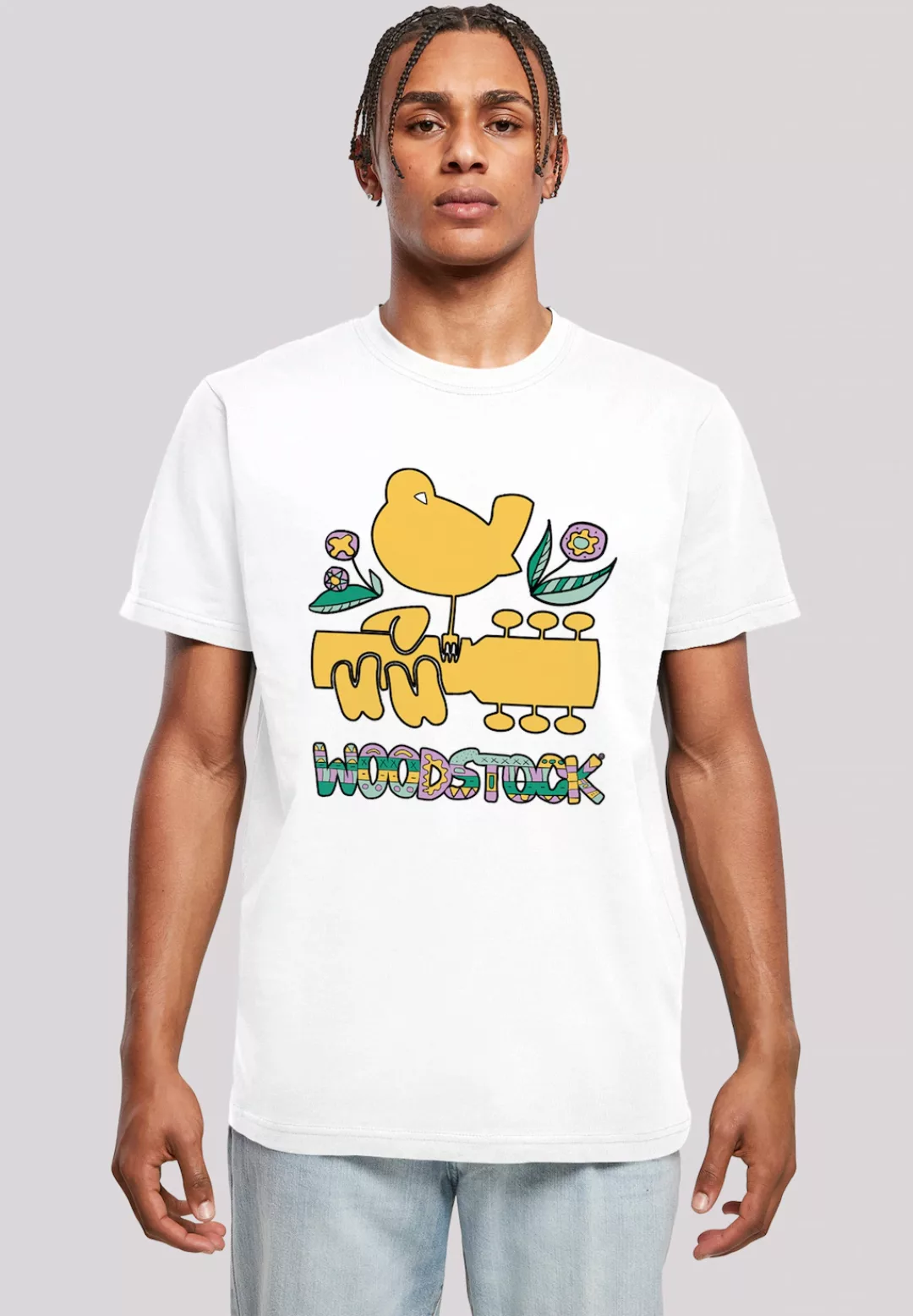 F4NT4STIC T-Shirt "Woodstock Artwork", Herren,Premium Merch,Regular-Fit,Bas günstig online kaufen