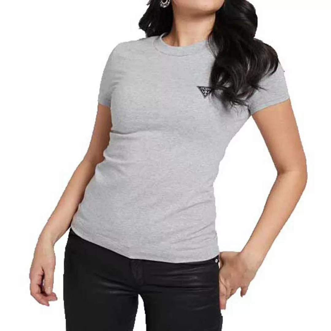 Guess Mini Triangle Kurzärmeliges T-shirt XS Light Melange Grey M günstig online kaufen