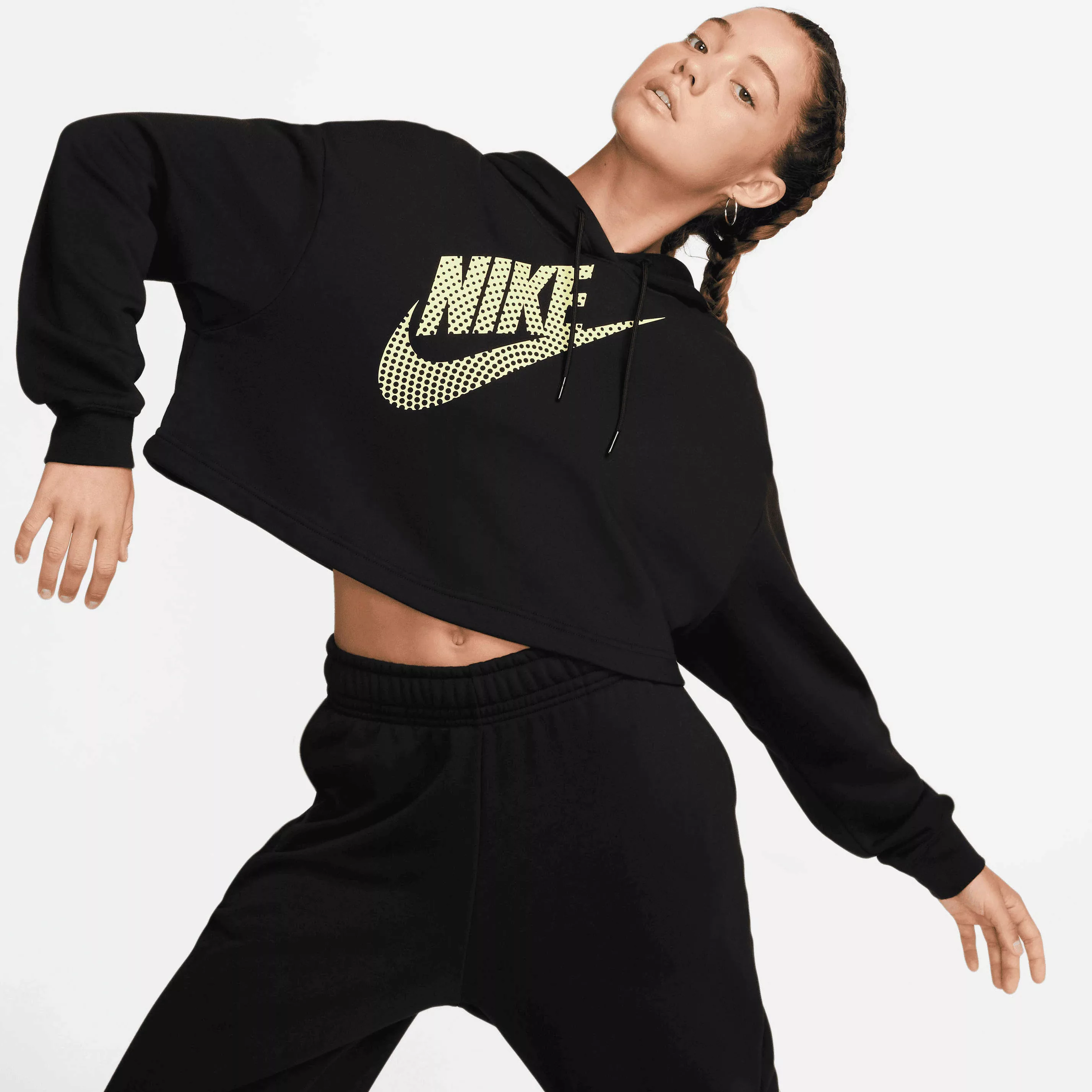 Nike Sportswear Kapuzensweatshirt "W NSW FLC PO HOODIE CROP DNC" günstig online kaufen