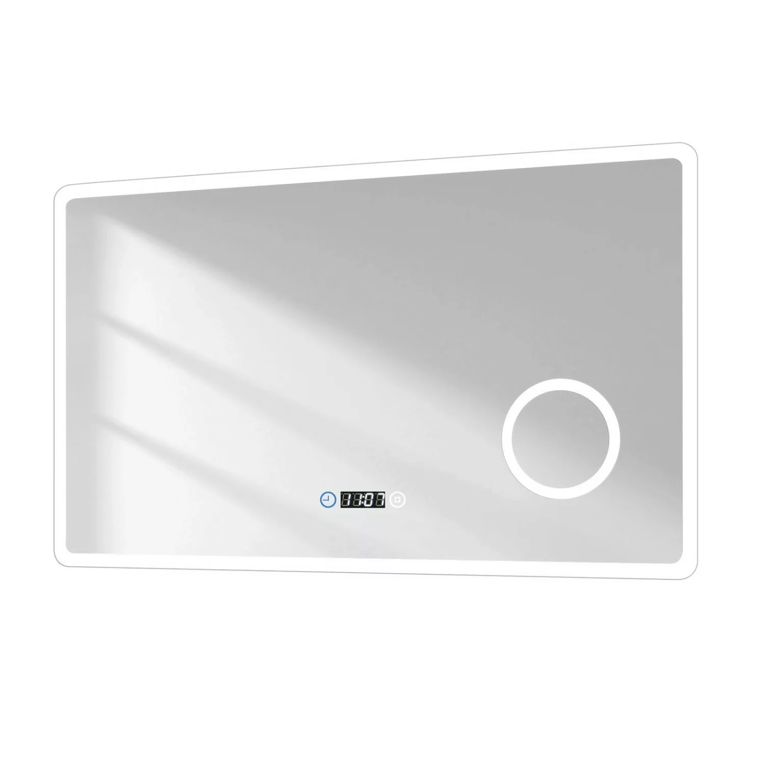 Emke Badspiegel mit 3-fache Vergrößerung 100 x 60 cm LED Spiegel mit 3 Lich günstig online kaufen