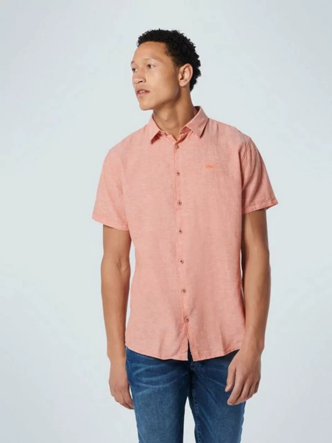 NO EXCESS Kurzarmhemd - Hemd mit Allover-Print - Freizeithemd günstig online kaufen