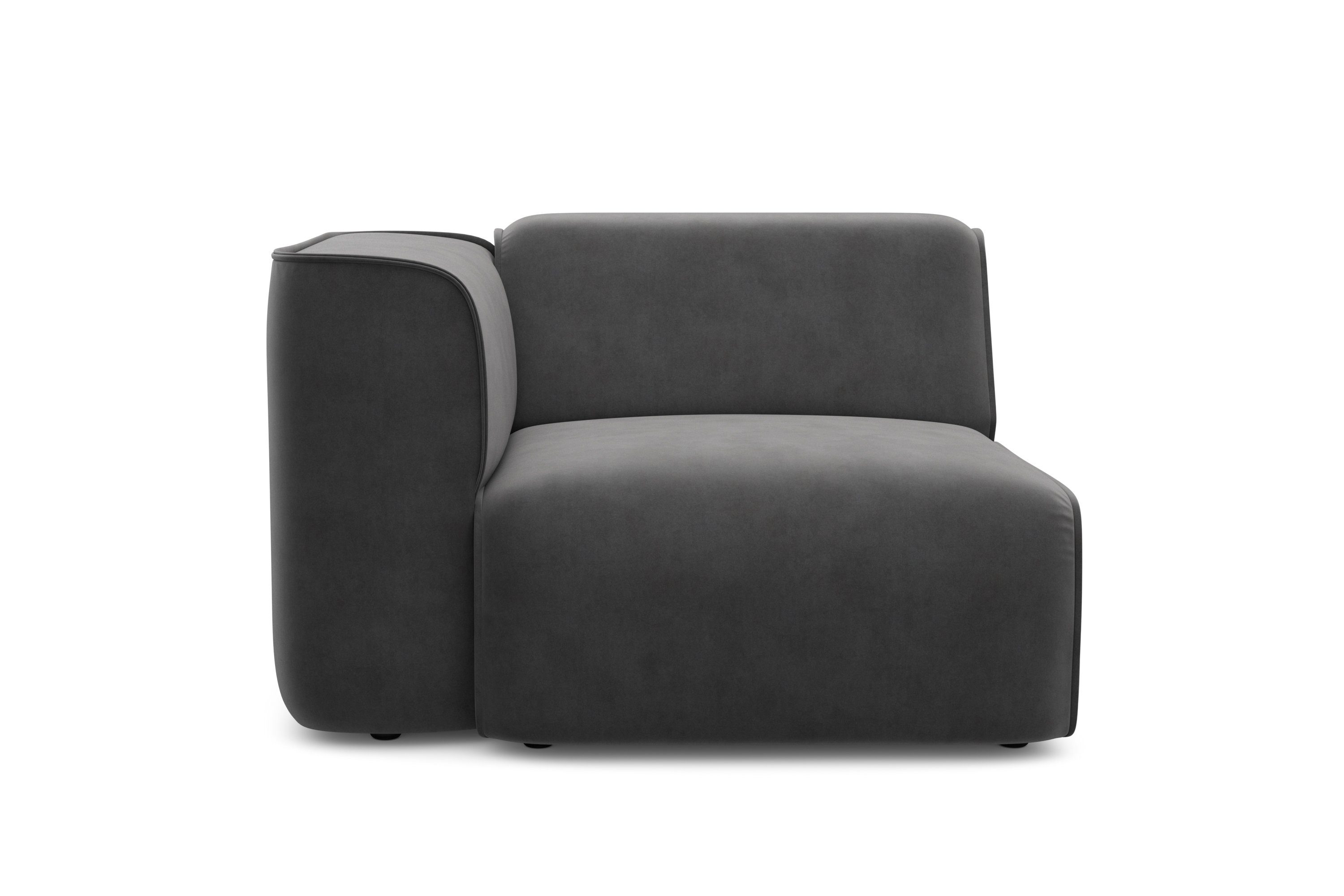 RAUM.ID Sessel "Merid Sofa-Eckelement, Maße B/T/H: 109/97/46 cm", als Modul günstig online kaufen
