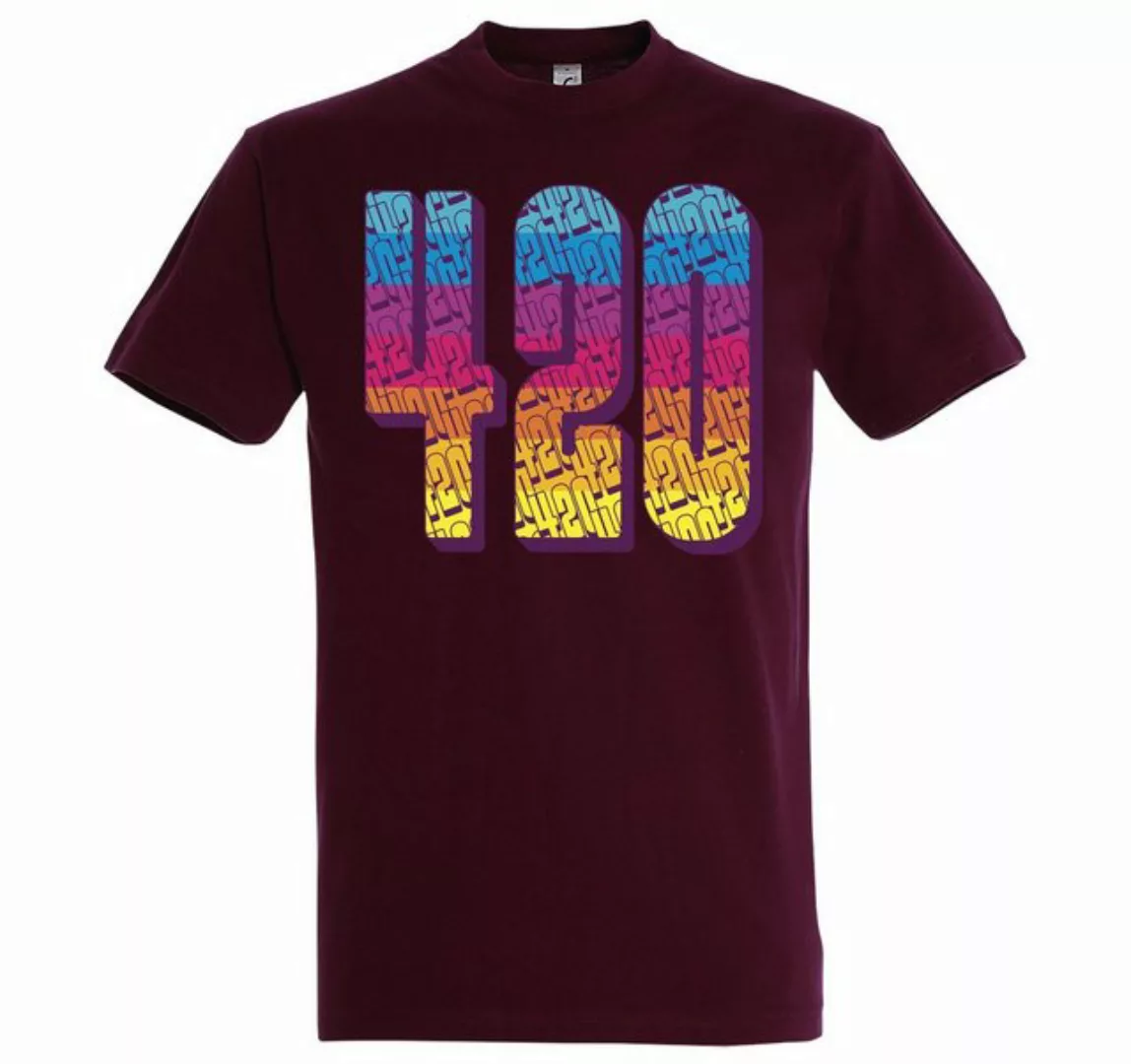Youth Designz T-Shirt 420 Regenbogen Herren T-Shirt mit Trendigem Frontdruc günstig online kaufen