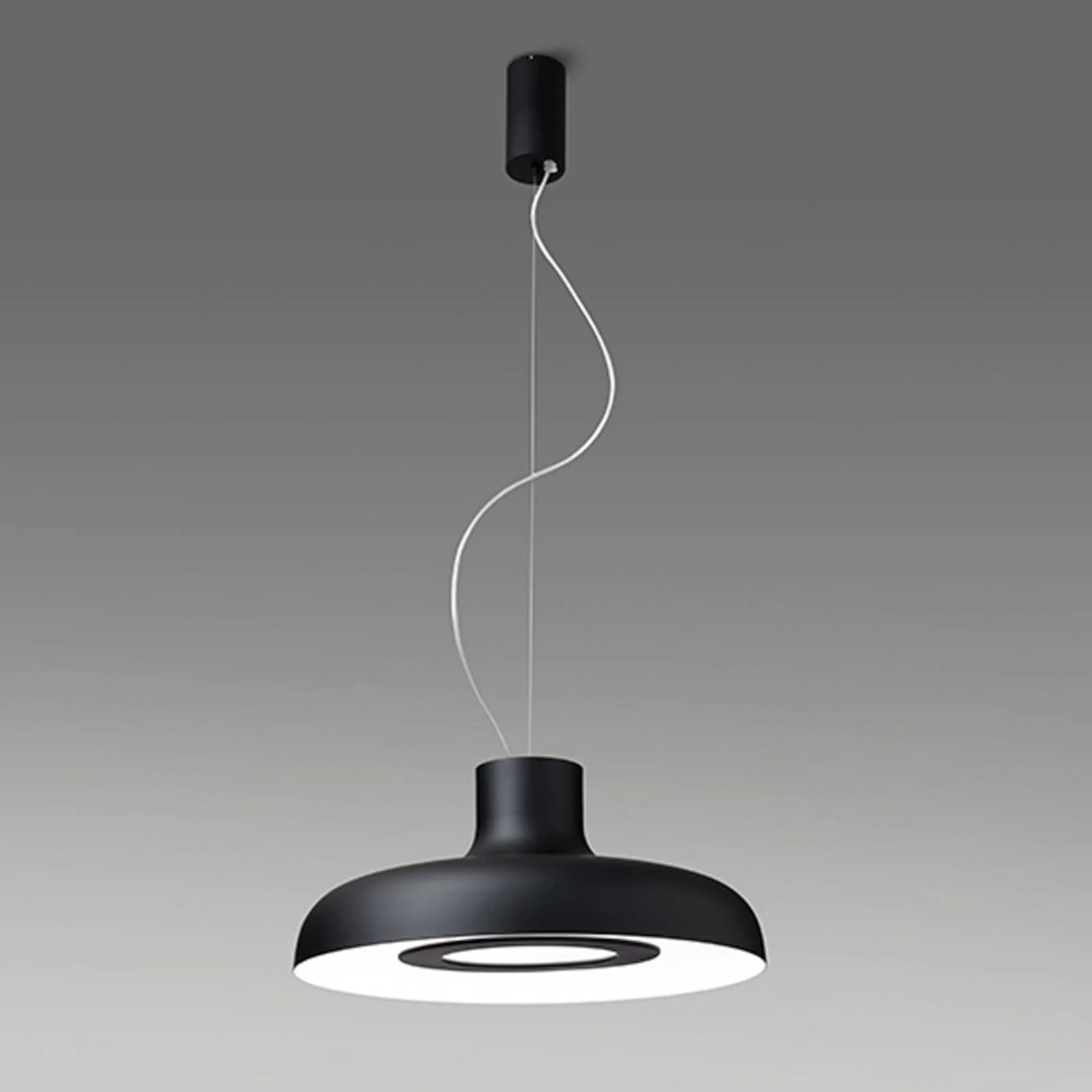 ICONE Duetto LED-Hängelampe 927 Ø35cm schwarz/weiß günstig online kaufen
