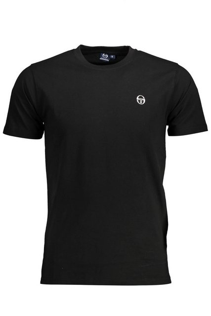 Sergio Tacchini T-Shirt Elegantes Herren T-Shirt Schwarz mit Stickerei und günstig online kaufen