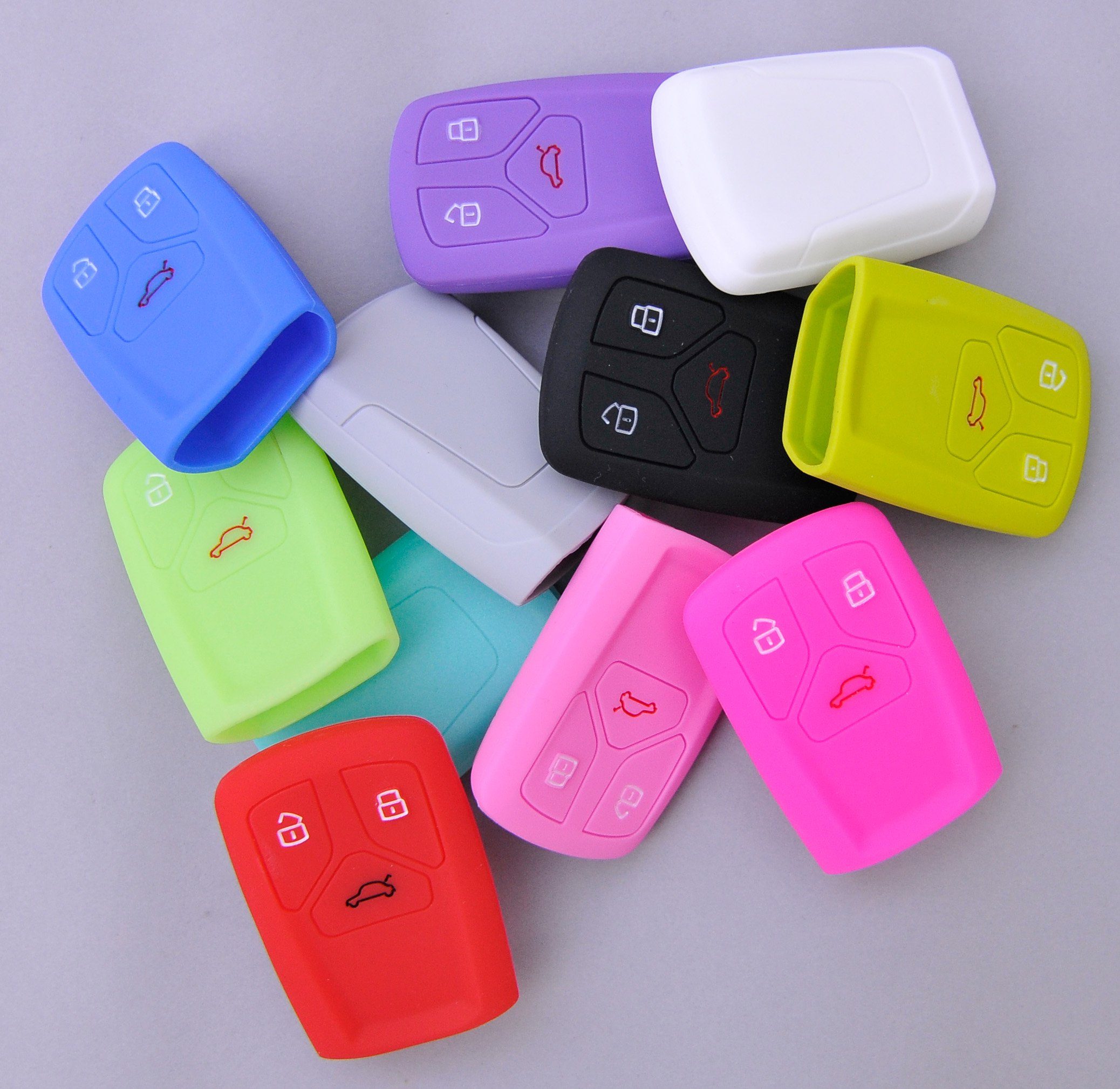 mt-key Schlüsseltasche Autoschlüssel Softcase Silikon Schutzhülle günstig online kaufen