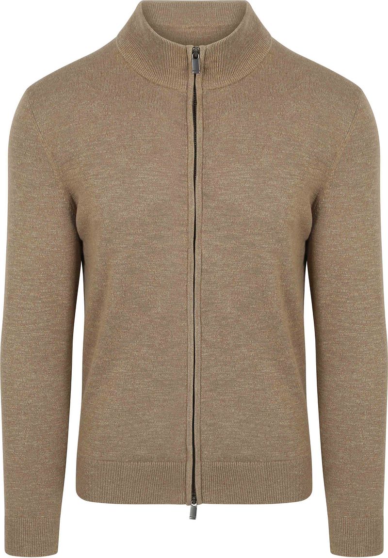 Suitable Strickjacke Slub Yarn Beige - Größe XXL günstig online kaufen