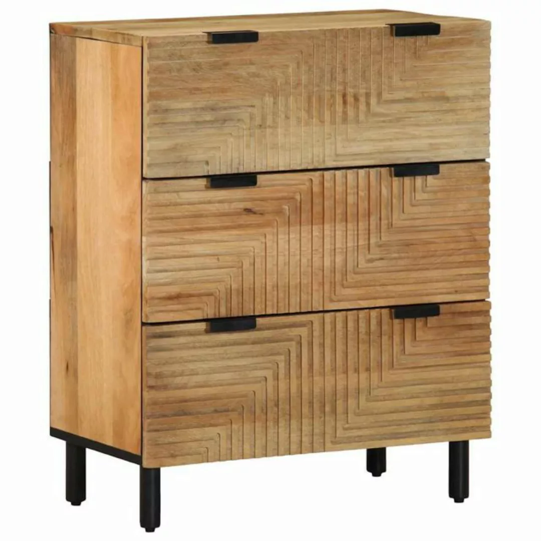 vidaXL Fächerschrank Sideboard Braun 60x33x75 cm Massivholz (1-St) günstig online kaufen