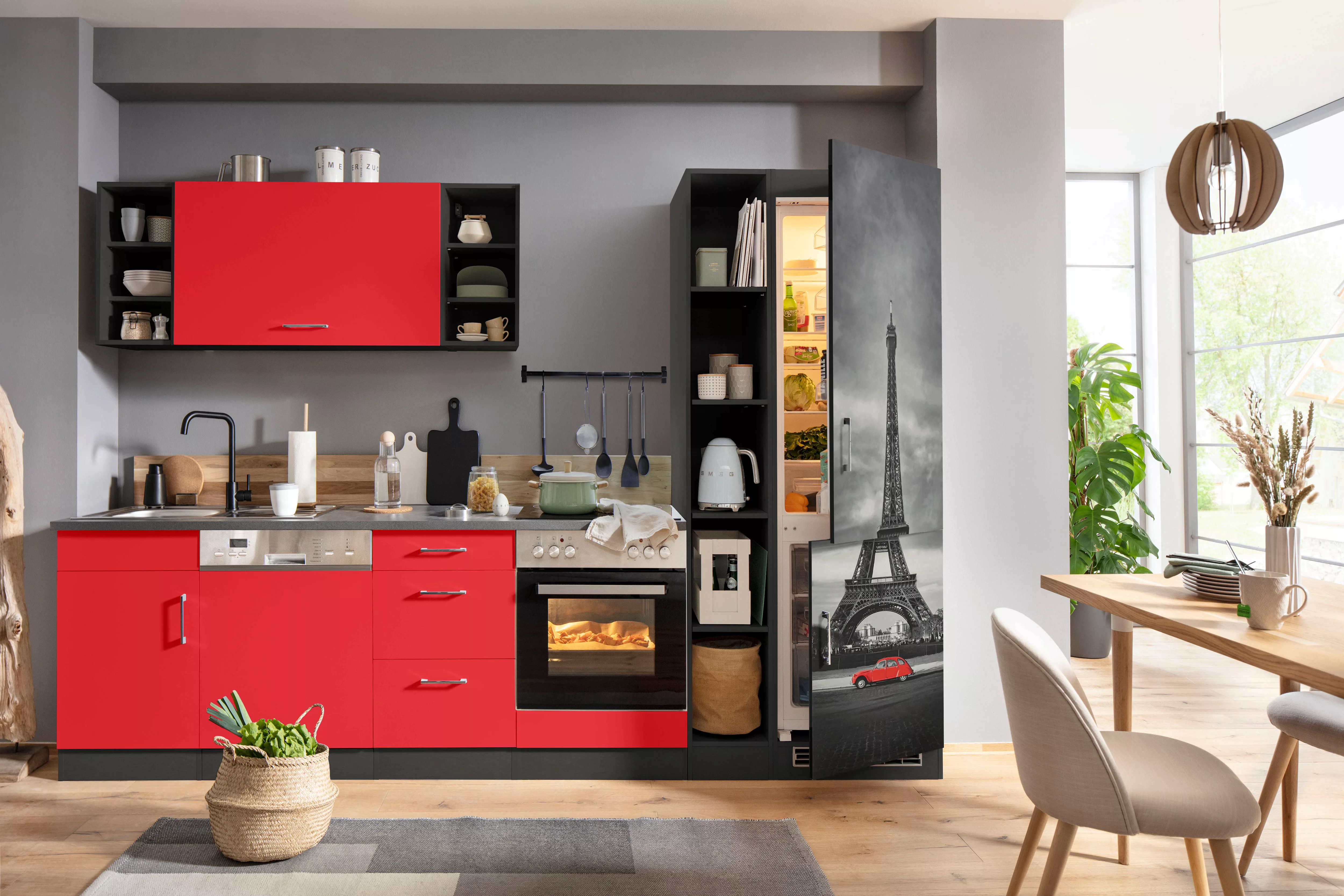 HELD MÖBEL Küchenzeile "Paris", ohne E-Geräte, Breite 310 cm günstig online kaufen