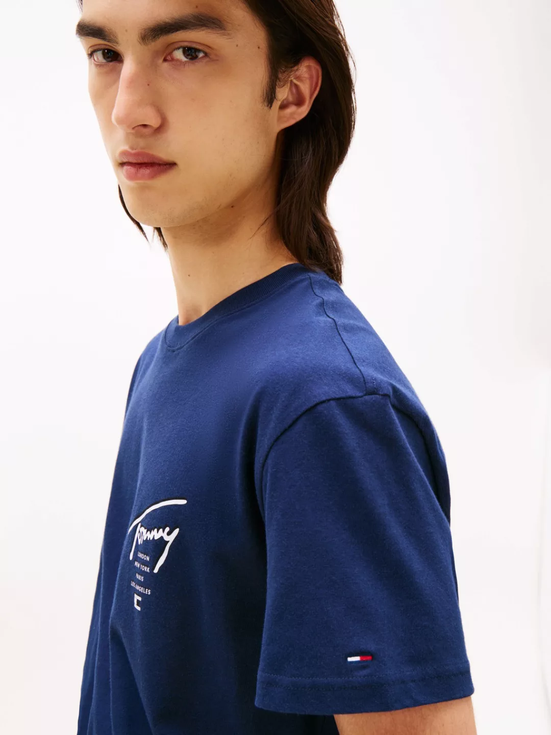 Tommy Jeans T-Shirt "TJM SIGN CITY TEE EXT", Rundhals, regular fit, großer günstig online kaufen