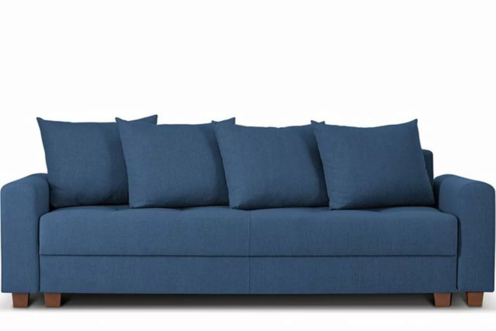 Konsimo Schlafsofa REVO Schlafsofa mit bettkasten, Massivholzbeine, strapaz günstig online kaufen