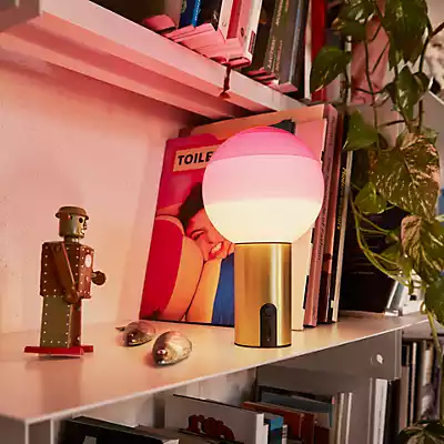 MARSET Dipping Light Akku-Tischlampe rosa/messing günstig online kaufen