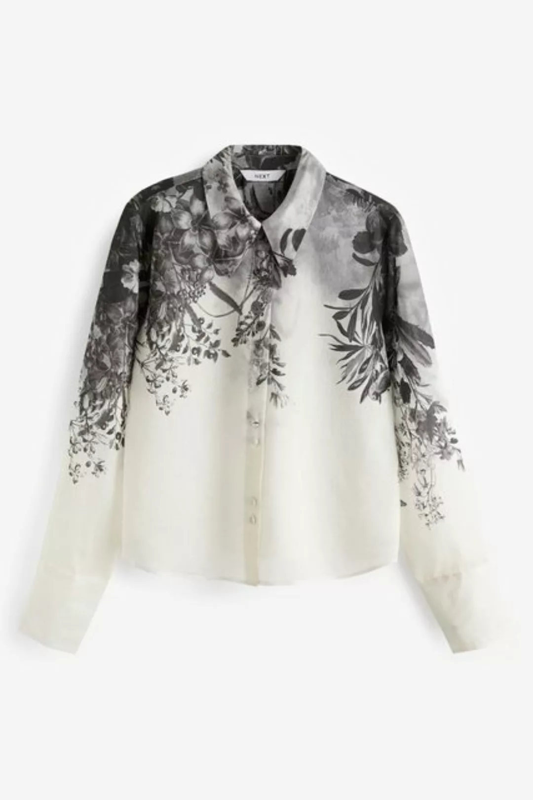Next Langarmbluse Bluse mit langen transparenten Ärmeln (1-tlg) günstig online kaufen