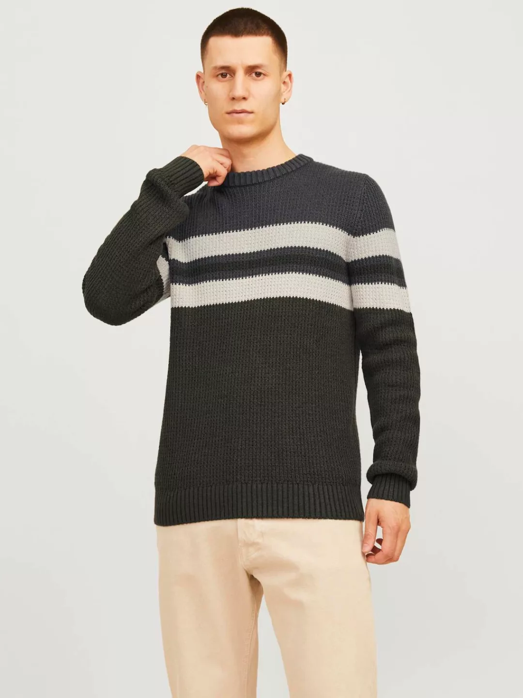 Jack & Jones Rundhalspullover "JJSANDER KNIT CREW NECK" günstig online kaufen