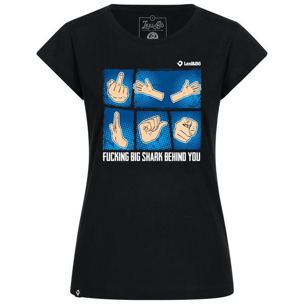 Fucking Big Shark Behind You T-shirt Damen günstig online kaufen