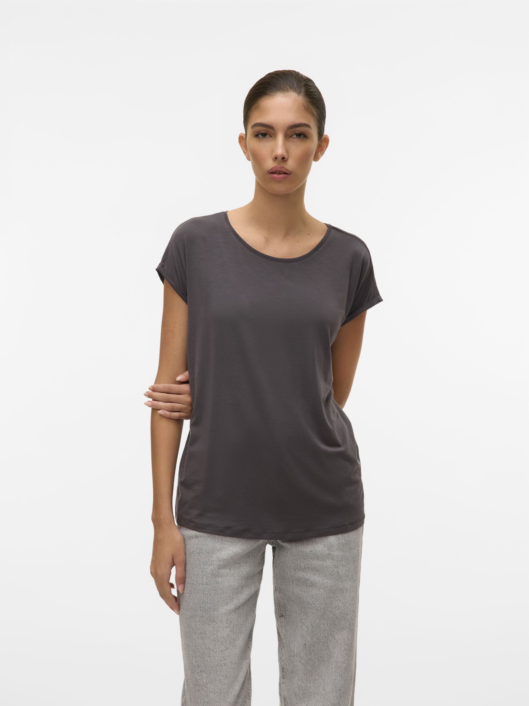 Vero Moda T-Shirt 2er-Pack Einfarbiges Stretch günstig online kaufen