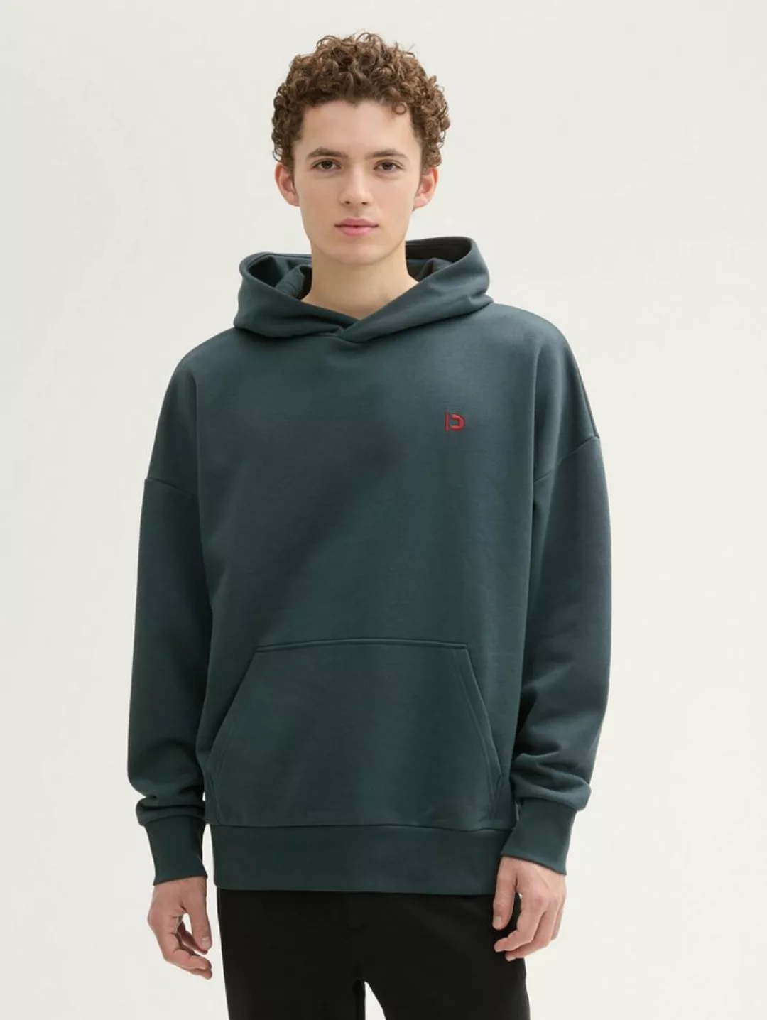 TOM TAILOR Denim Sweatshirt Oversized Hoodie mit Stickereien günstig online kaufen