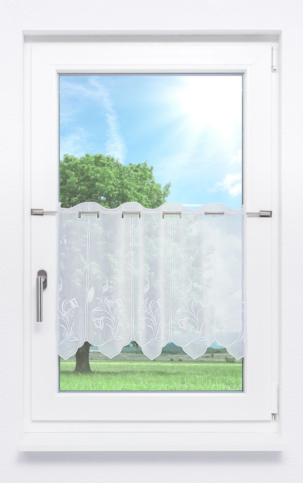LYSEL® Scheibengardine Adelia, (1 St), transparent, günstig online kaufen
