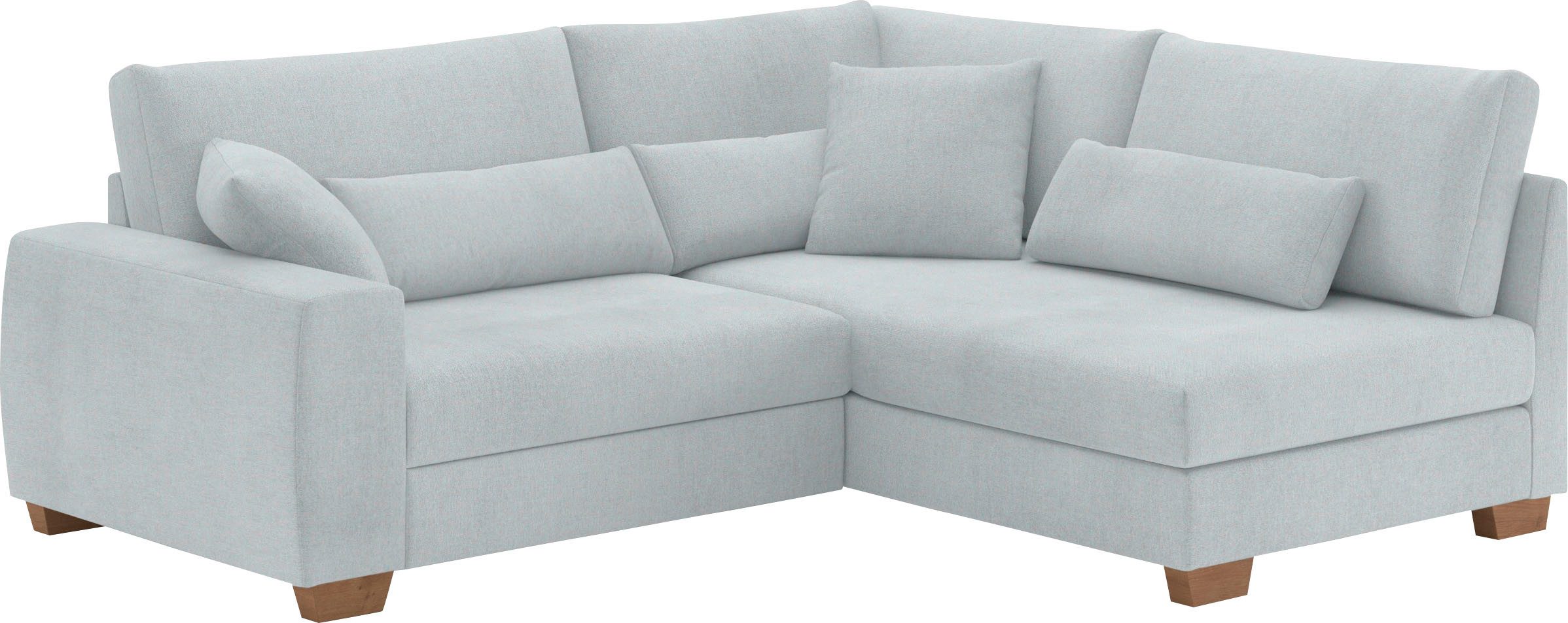 Mr. Couch Ecksofa "Helena L-Form", Mit Federkern, wahlweise mit Bettfunktio günstig online kaufen