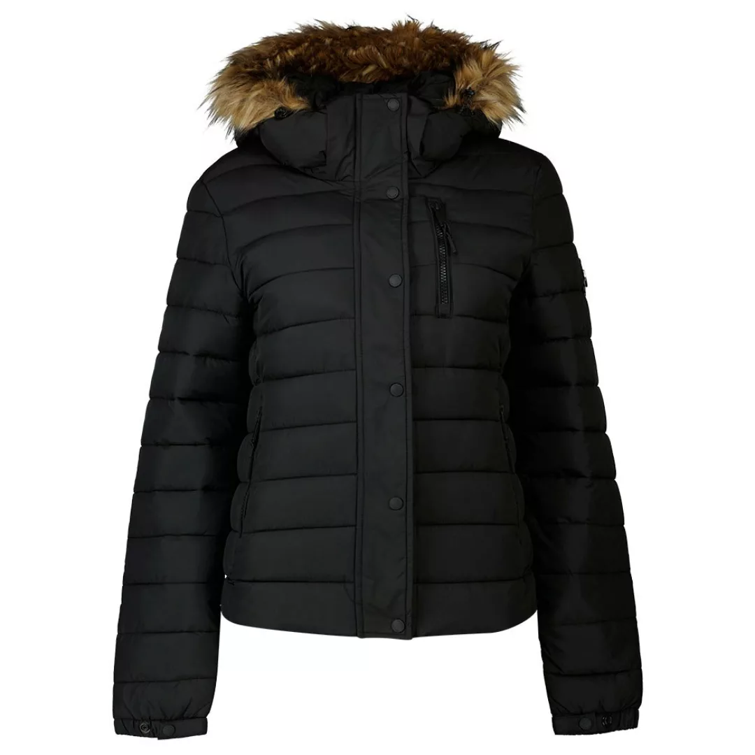 Superdry Classic Faux Fur Fuji Jacke M Black günstig online kaufen