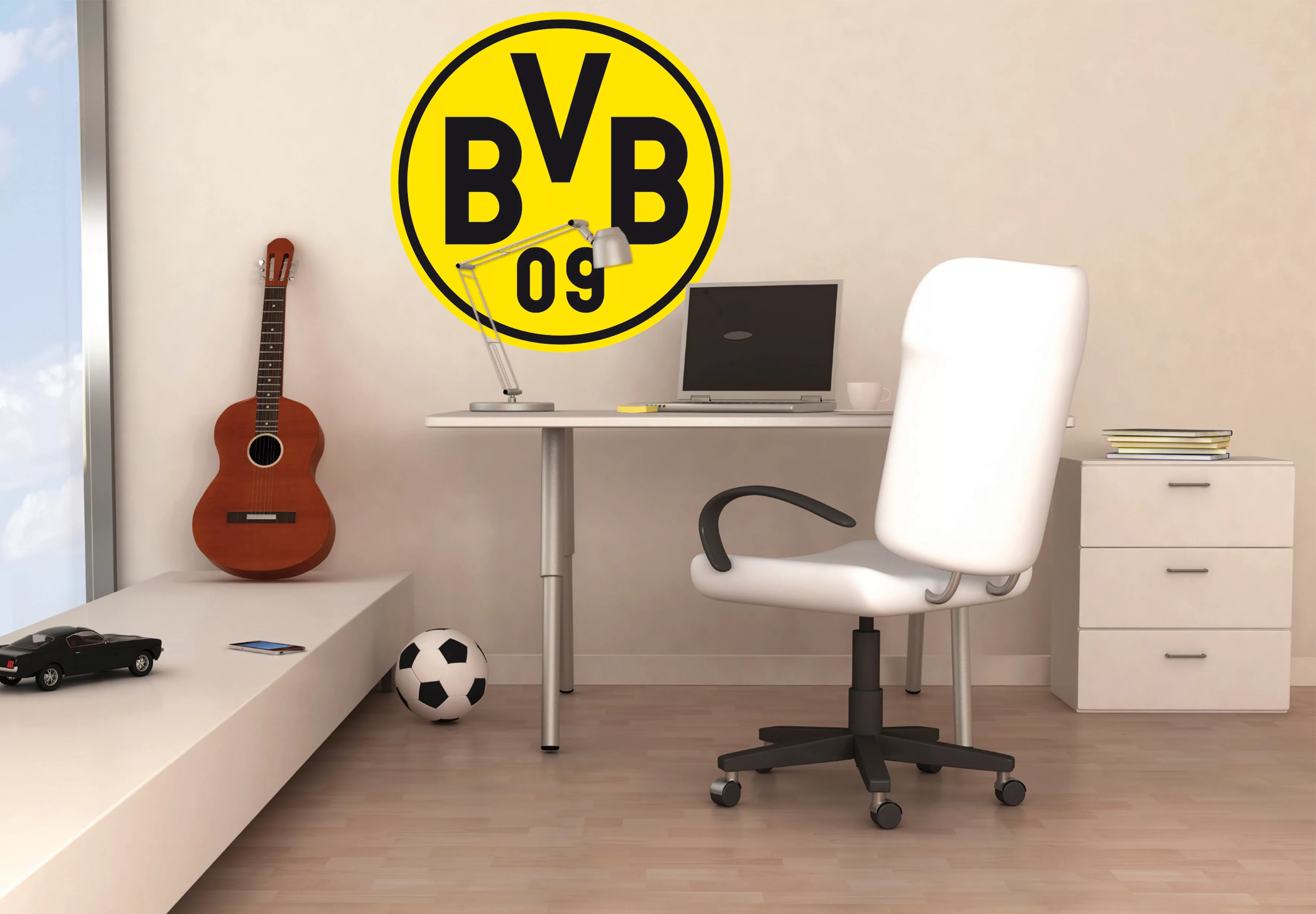 Wall-Art Wandtattoo "Fußball Logo Borussia Dortmund", selbstklebend, entfer günstig online kaufen