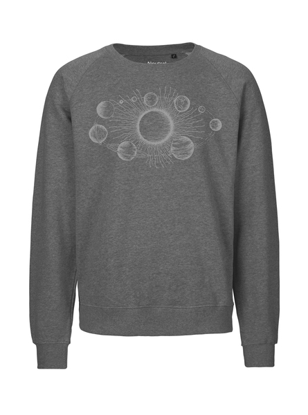 Bio Herren Sweatshirt Sonnensystem günstig online kaufen