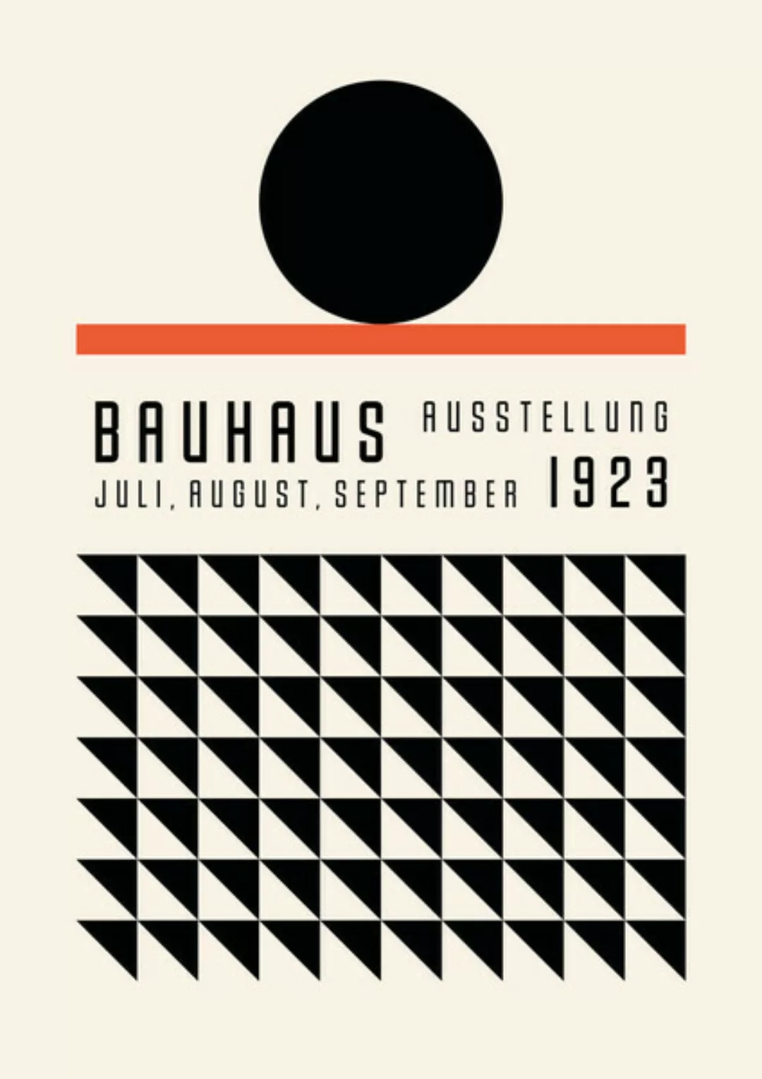 Poster / Leinwandbild - Bauhaus Austellung Weimar günstig online kaufen