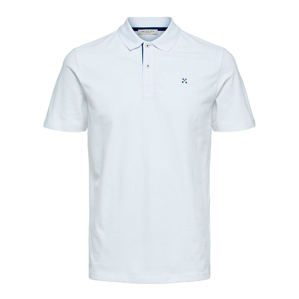 Selected Slhluke Kurzarm-polo S Bright White günstig online kaufen