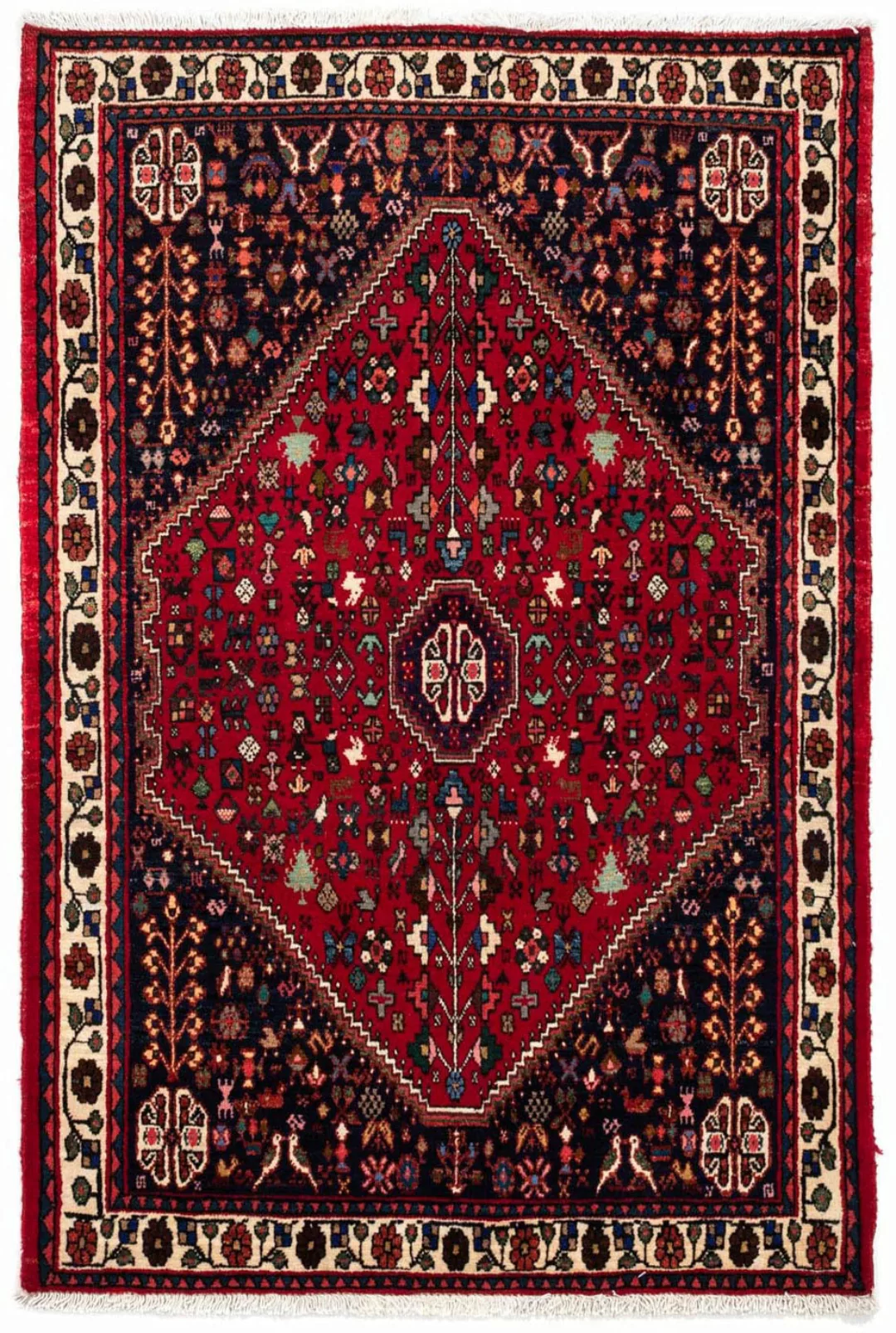 morgenland Wollteppich »Abadeh Medaillon Rosso scuro 161 x 103 cm«, rechtec günstig online kaufen