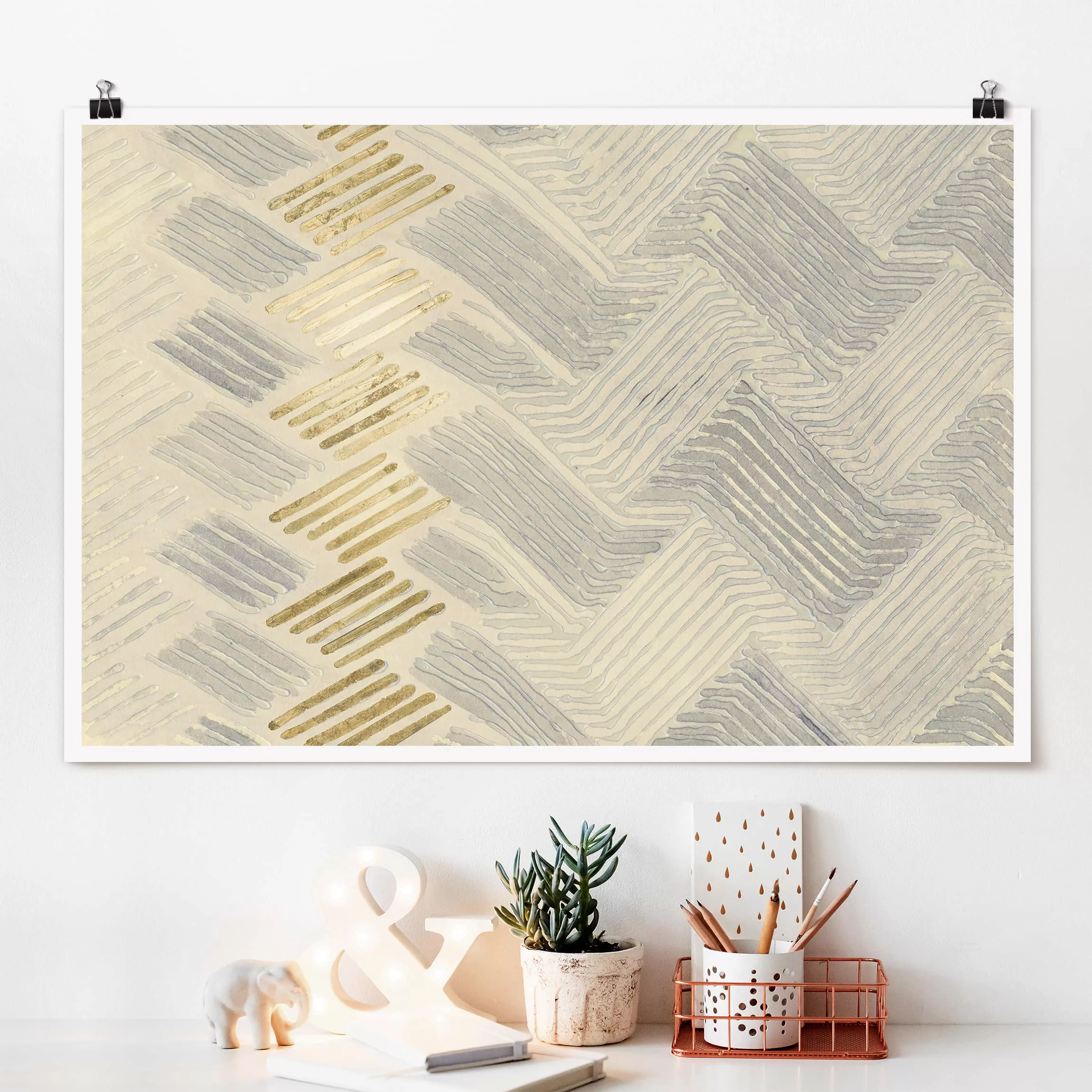 Poster Muster & Texturen - Querformat Chenille IV günstig online kaufen