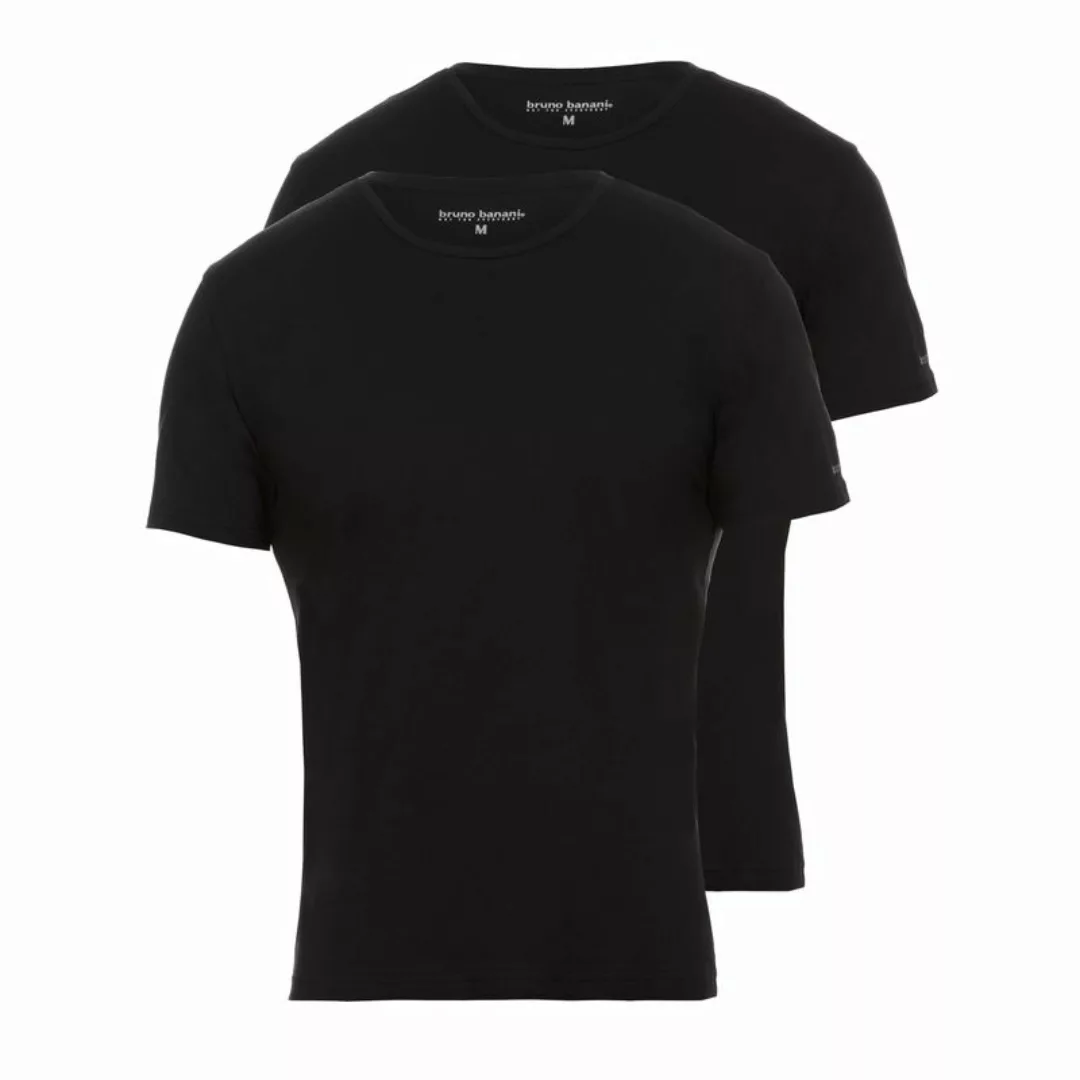 Bruno Banani 2 Pack Herren T-Shirt, Rundhals Unterhemd Pure Cotton - Farbwa günstig online kaufen