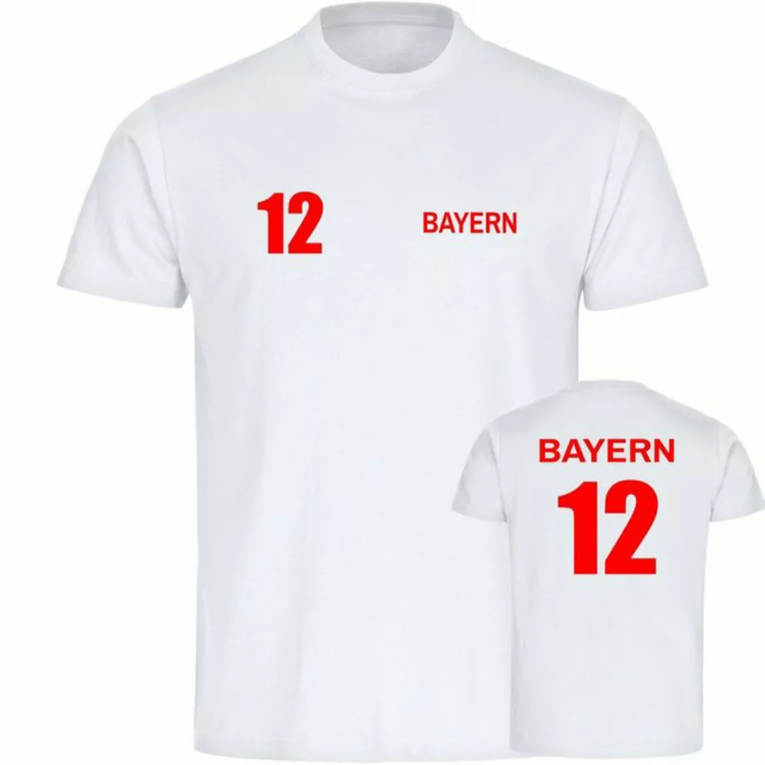 multifanshop T-Shirt Herren Bayern - Trikot 12 - Männer günstig online kaufen