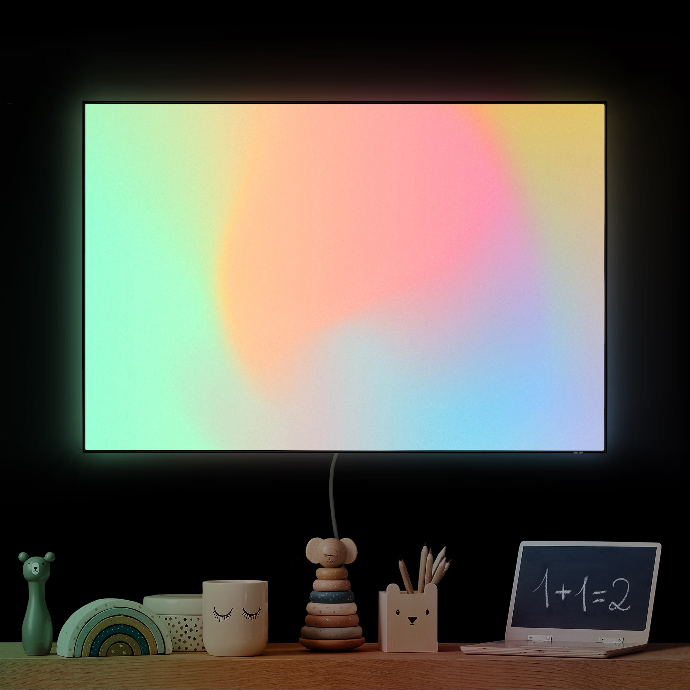 LED-Wechselbild Regenbogenfarben günstig online kaufen