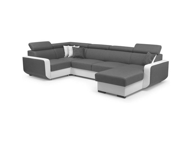 MOEBLO Wohnlandschaft MAXIM, Ecksofa Eckcouch Sofa Couch Wohnlandschaft U-F günstig online kaufen