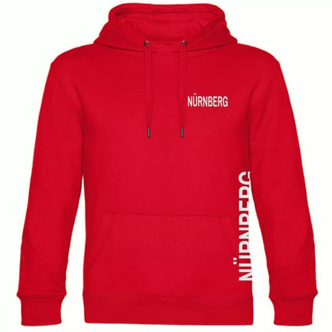 multifanshop Kapuzensweatshirt Nürnberg - Brust & Seite - Pullover günstig online kaufen