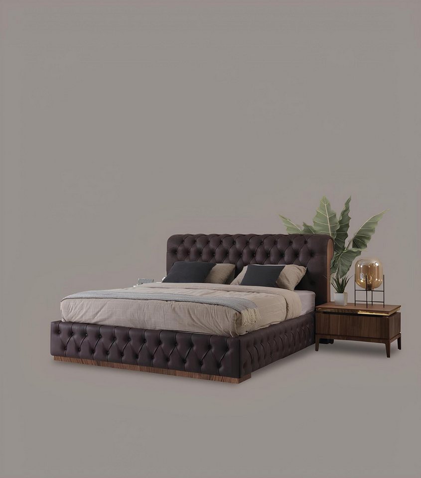 Xlmoebel Bett Chesterfield Schlafzimmerbett mit luxuriösem Design und (Bett günstig online kaufen