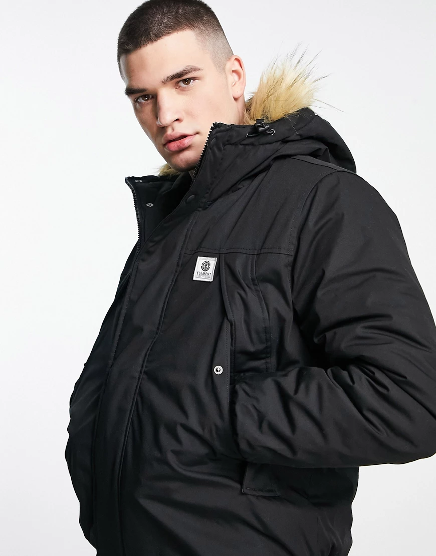 Element – Explorer – Jacke in Schwarz günstig online kaufen