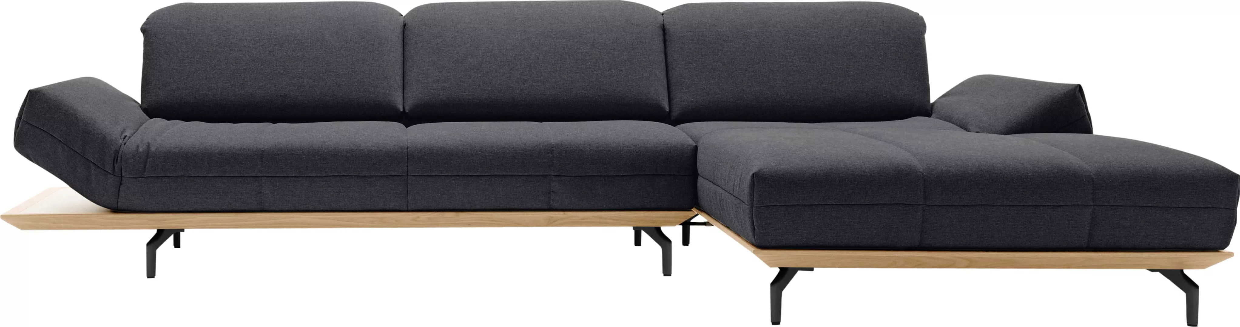 hülsta sofa Ecksofa "hs.420", in 2 Qualitäten, Holzrahmen in Eiche Natur od günstig online kaufen