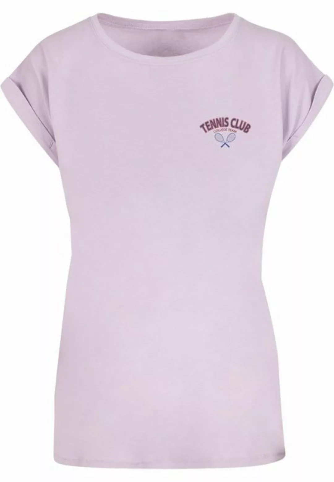 Merchcode T-Shirt Merchcode Damen Ladies College Club Extended Shoulder Tee günstig online kaufen