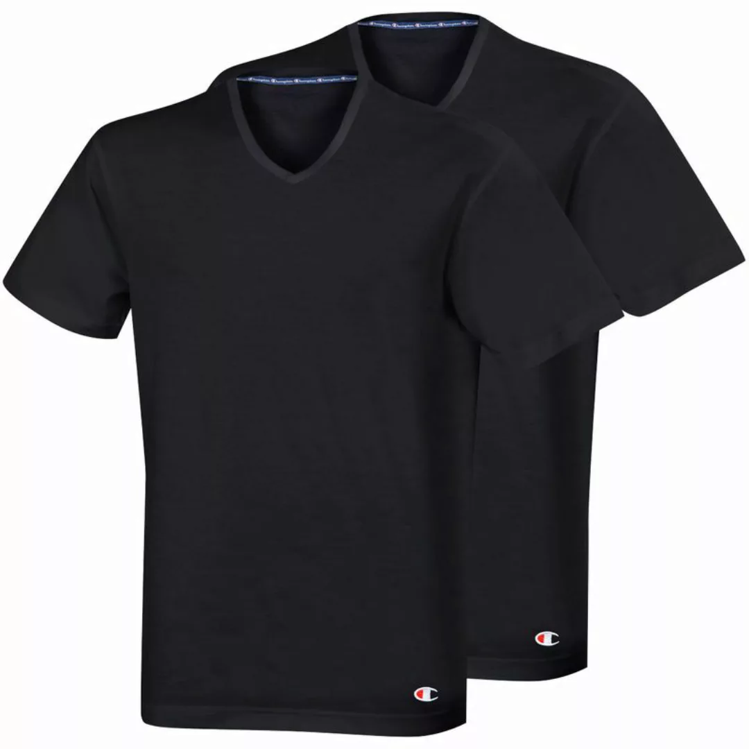 Champion Herren T-Shirt, 2er Pack - V-Neck, Baumwolle Schwarz XL günstig online kaufen