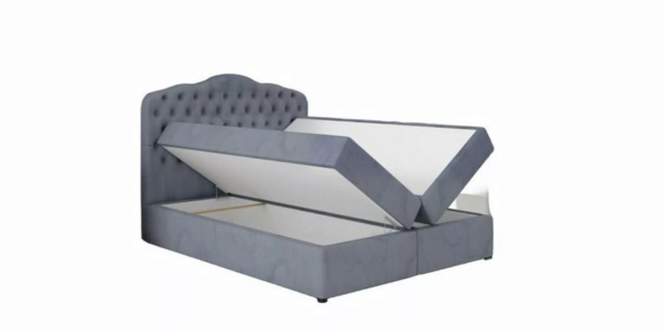 JVmoebel Bett, Designer Bett Chesterfield Hotel Betten Doppel Schlaf Zimmer günstig online kaufen