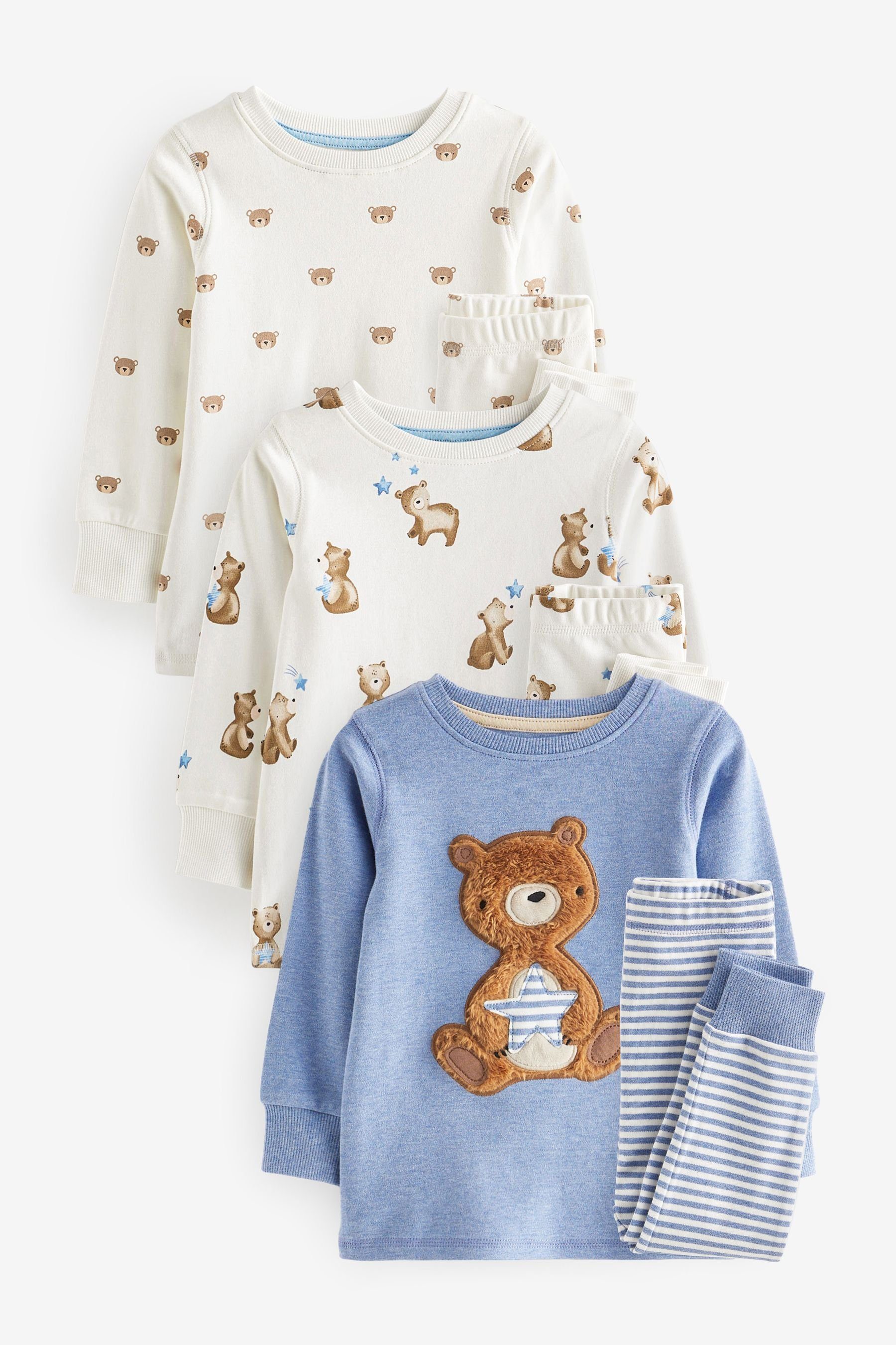 Next Pyjama 3er-Pack Snuggle Schlafanzüge (6 günstig online kaufen