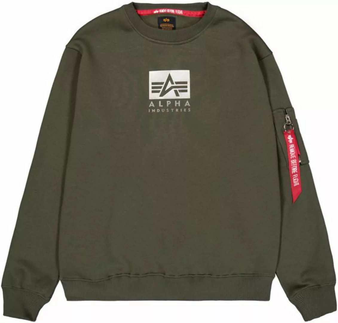 Alpha Industries Sweatshirt Satin Logo Sweater günstig online kaufen