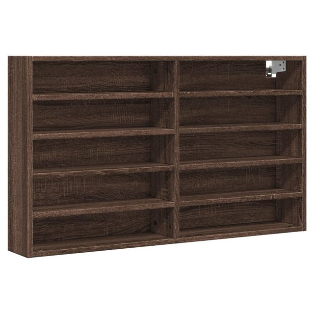 vidaXL Schrankmodule Vitrinenschrank Braun Eichen-Optik 100x15x58 cm Holzwe günstig online kaufen