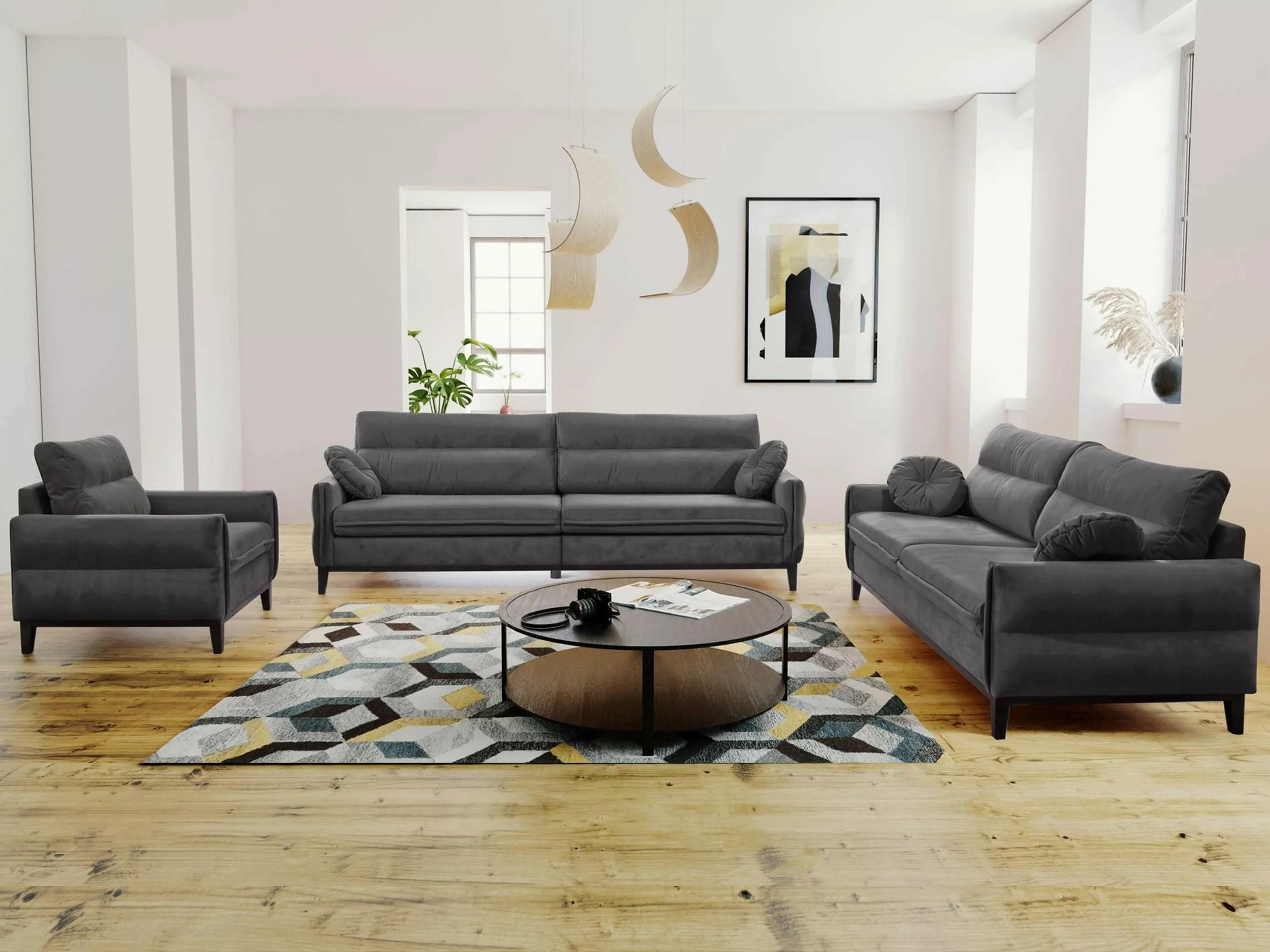 Beautysofa Polstergarnitur Belweder, (Couchgarnitur 321 Möbelset), günstig online kaufen